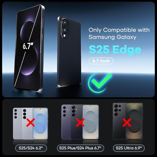 Mr Shield Mr.Shield iWLL Tempered Glass Screen Protector Guard For Samsung Galaxy S25 Edge, S25 Plus and S24 Plus, Easy Installation Ultrafit Tray, 9H Hardness, Case Friendly, Military Grade Shatterproof (1 Pack) - Image 2