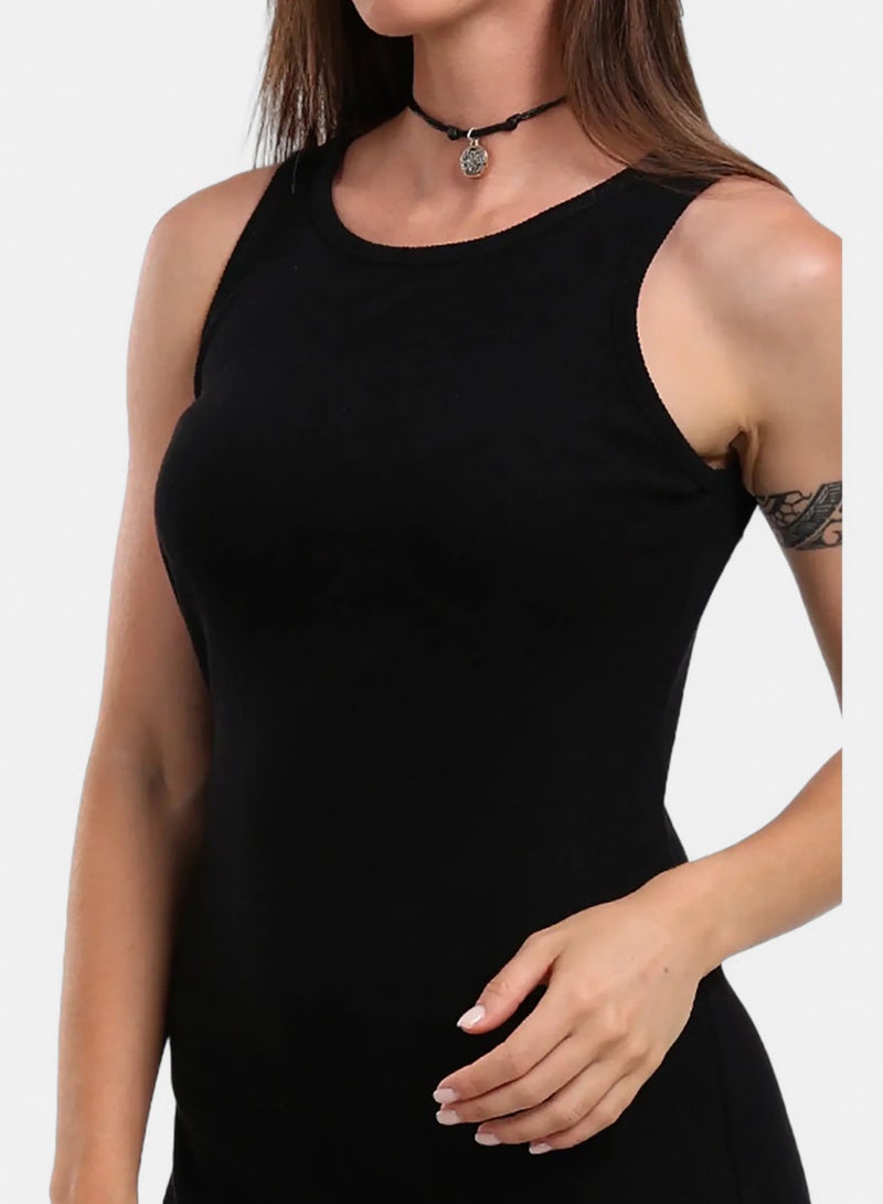 Carina Ribbed Basic Dress - Image 5