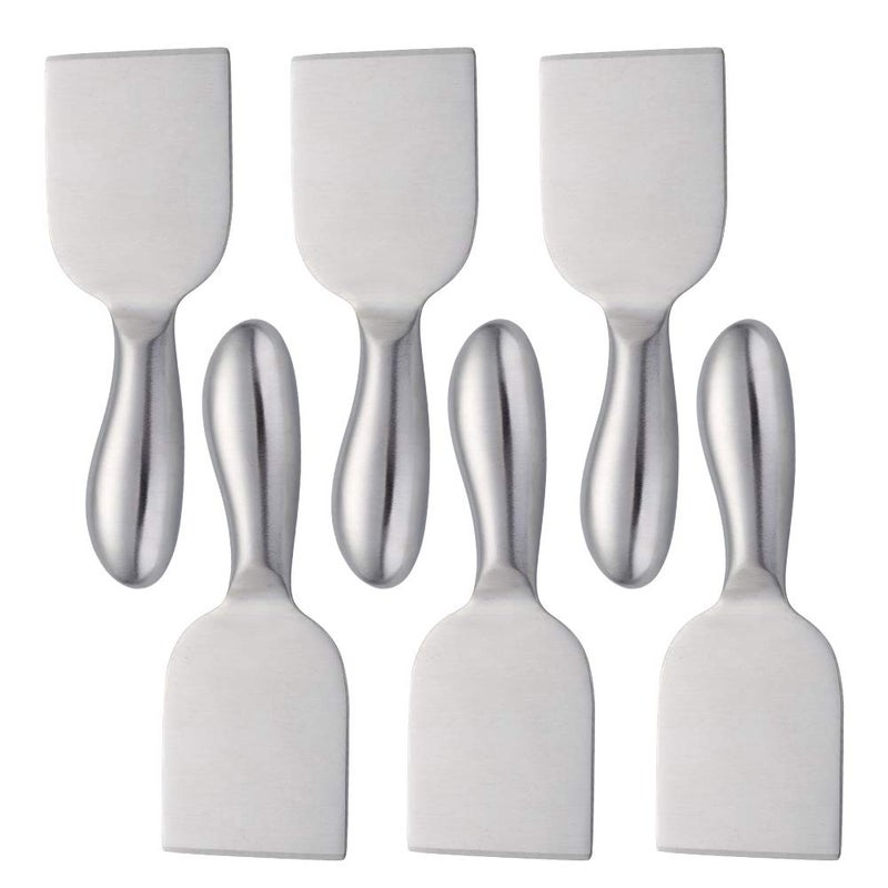 Silver Cheese Shovel Set 6 Piece Stainless Steel Hollow Handle Spreader Dishwasher Safe - Image 2
