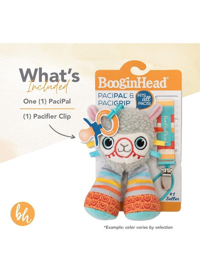 BooginHead Baby Newborn PaciPal PaciGrip Pacifier Clip Sloth - Image 2