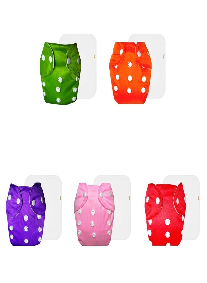 حفاضات دمبلدو لايت القماشية مع حشوة قطنية (عبوة من 5) | ناعمة ولطيفة | تسمح بمرور الهواء | أزرار كبس قابلة للتعديل | مثالية لفصل الصيف الهندي | من 3 أشهر إلى سنتين | مناسبة للجنسين - Image 1