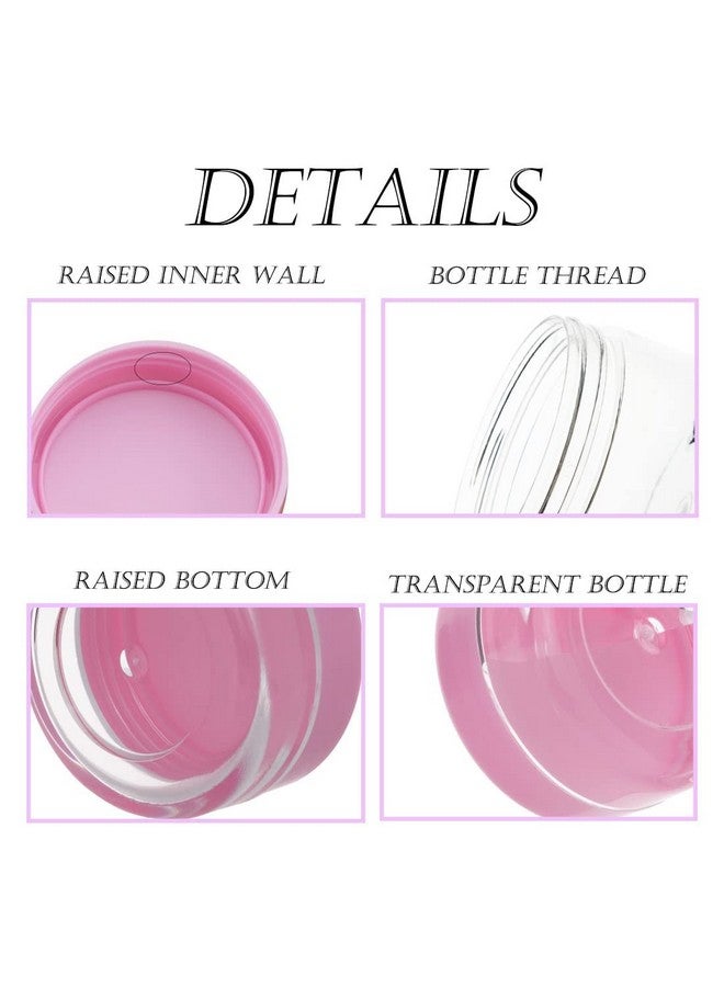 ZEJIA 5 Gram Sample Containers With Lids, Mini Makeup Containers, Empty Plastic Travel Cosmetic Containers With Labels(100 Count, Pink Lid) - Image 3