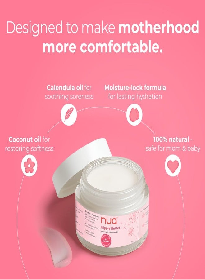 نوا زبدة حلمات نوا | ٢٠ غرام | تعيد النعومة وتخفف الألم أثناء الرضاعة الطبيعية | ترطب الحلمات الجافة والمتشققة | مع زيت جوز الهند وزيت الكاليندولا | طبيعية ١٠٠٪ | آمنة للأم والطفل - Image 4