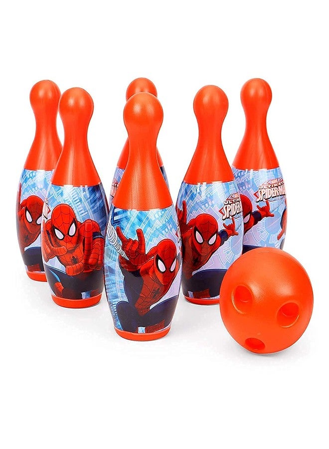 BlackZone Bowling Pins Toy Game Set for Kids with 6 Pins and 1 Ball | Indoor Outdoor Colourful Sports Game for Kids | Educational Toy Birthday Gifts for Baby Toddlers (Spiderman) - Image 3