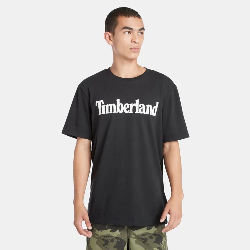 Timberland Men's Linear Logo Non-Ringer T-Shirt