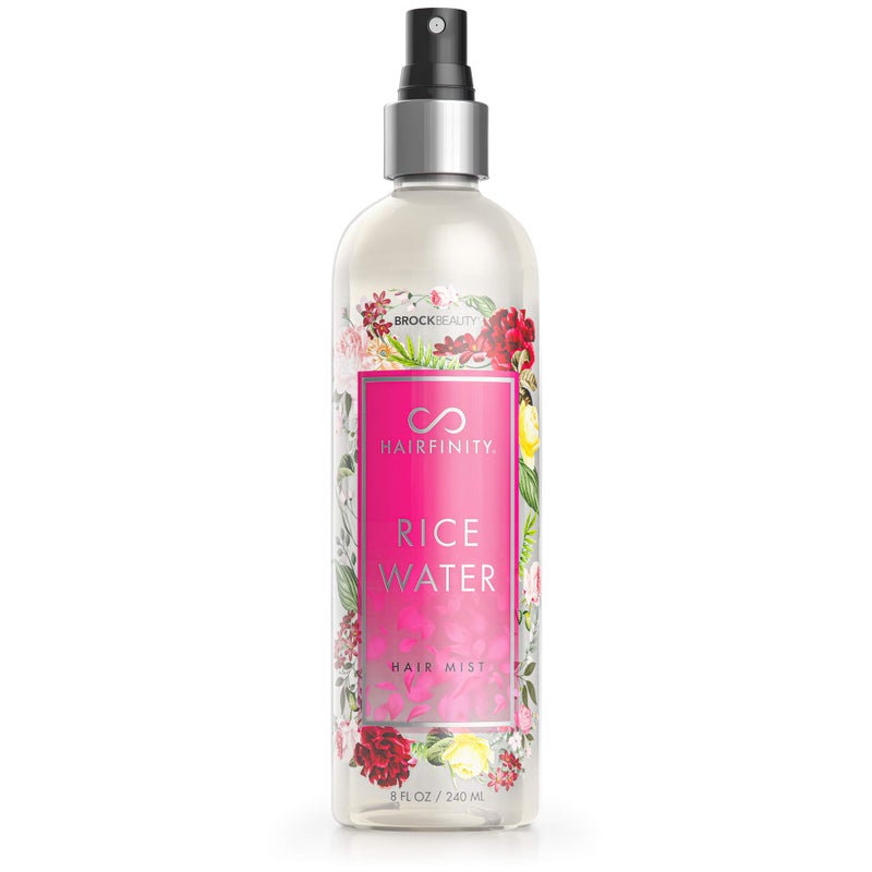Hairfinity Rice Water Hair Mist - Silicone & Sulfate Free Formula - Best for Damaged, Dry, Curly or Frizzy Hair - Safe for Keratin and Color Treated Hair 8oz - Image 1
