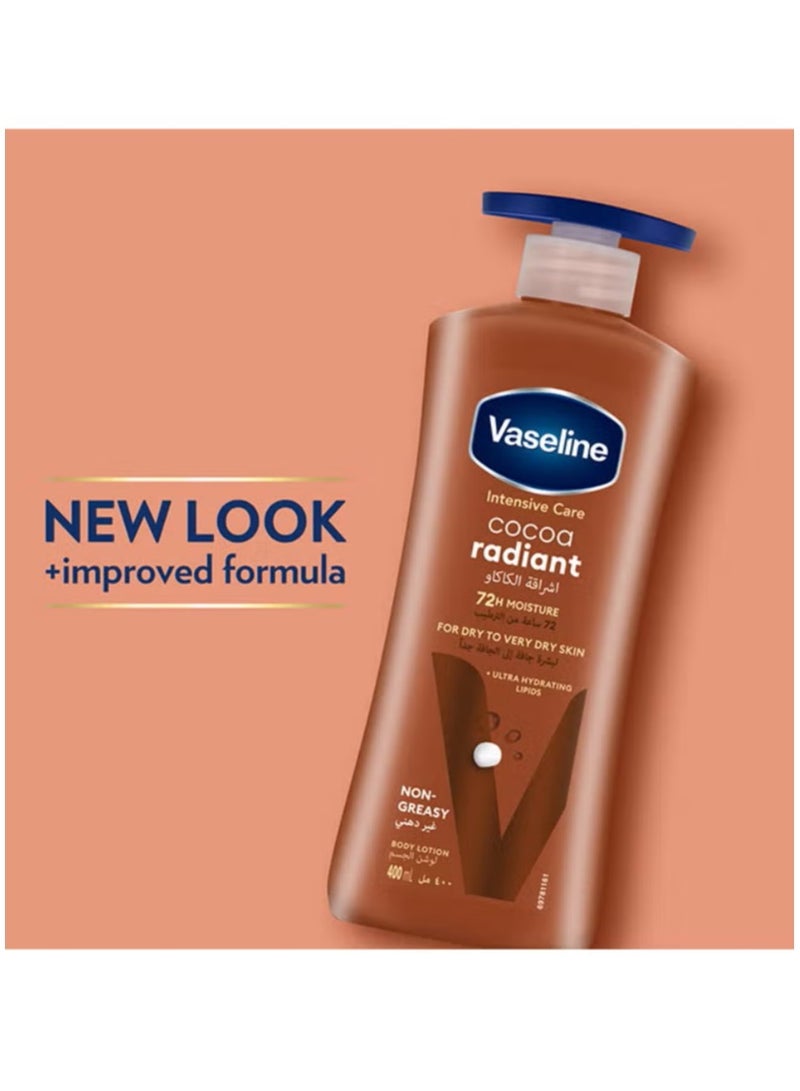 Vaseline Intensive Care Body Lotion For Dry To Very Dry Skin Cocoa Radiant 725ml - Image 3