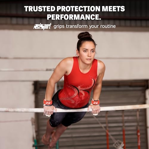 Reisport Protec Uneven Bar Gymnastics Grips for Women - Triple Strength Leather Hand Grips for Gymnastics Bars - Gymnastics Equipment & Accessories for Advanced Gymnasts - Image 4