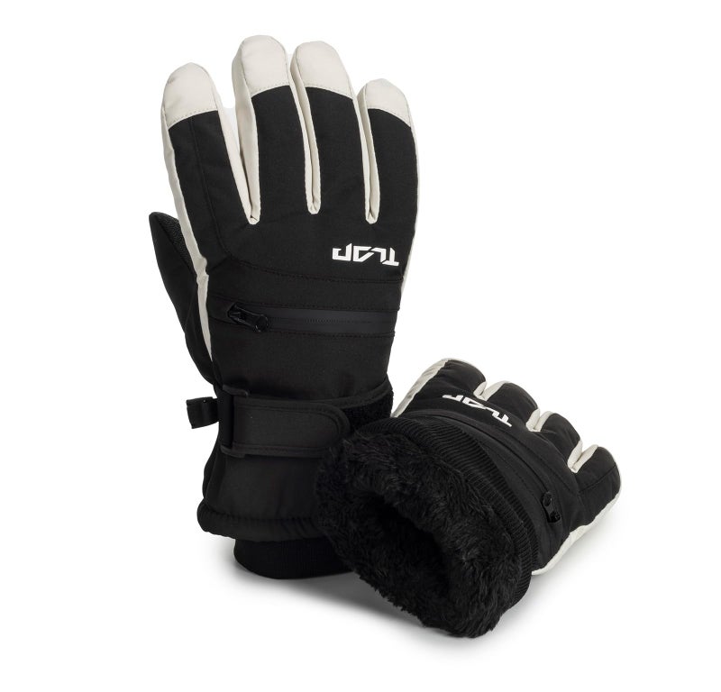 XuoAz Kids Winter Ski Gloves,Warm Waterproof Snow Gloves,Non Slip Snowboard Mittens for Boys Girls(for 8-12 years) - Image 2