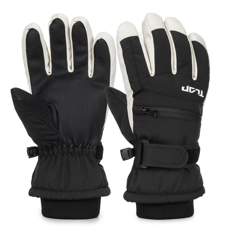 XuoAz Kids Winter Ski Gloves,Warm Waterproof Snow Gloves,Non Slip Snowboard Mittens for Boys Girls(for 8-12 years) - Image 1