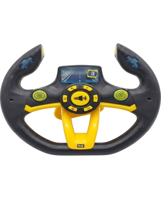Claudelle Premium Kids Driving Steering Wheel Funny Interactive Driving Wheel with Music (Black) - Image 1