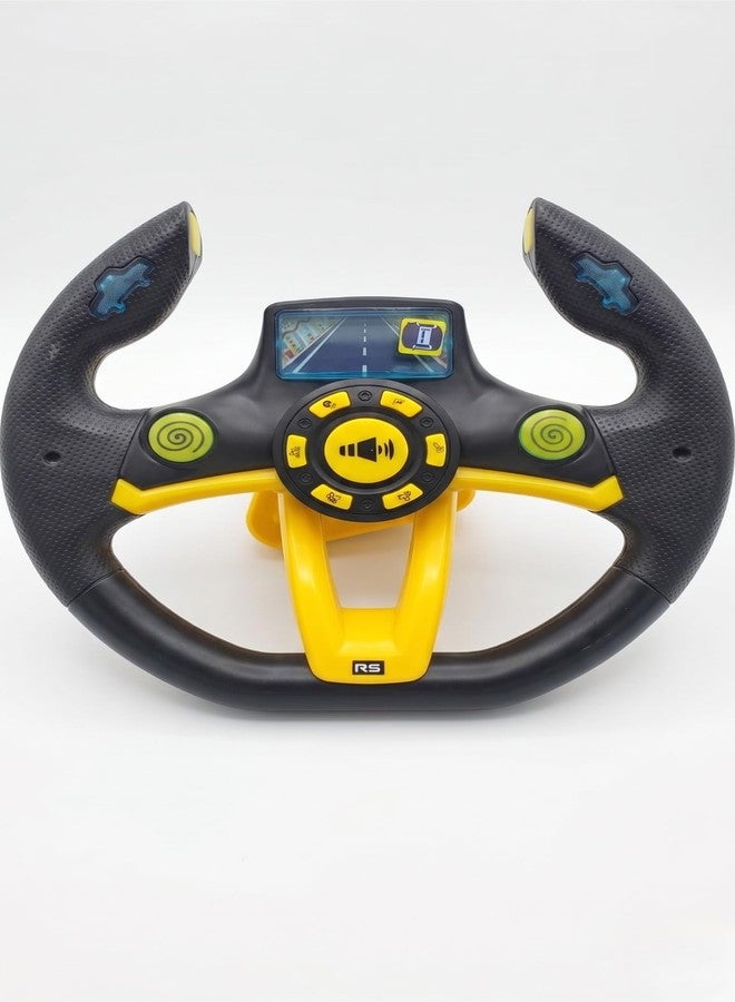 Claudelle Premium Kids Driving Steering Wheel Funny Interactive Driving Wheel with Music (Black) - Image 2