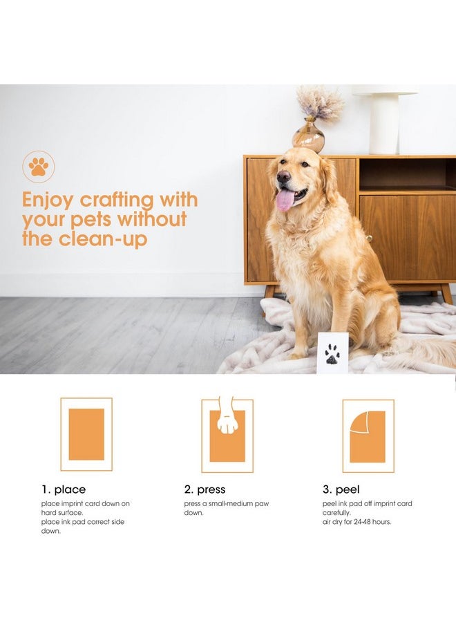 بيرل هيك وسادة حبر Pearhead Pet Clean-Touch، متوسطة/كبيرة، وسادة حبر سوداء للقطط أو الكلاب، مالك الحيوانات الأليفة، عنصر يجب أن يمتلكه مالك الحيوانات الأليفة، تذكار تذكاري للحيوانات الأليفة، للحيوانات الأليفة المتوسطة إلى الكبيرة  - Image 3