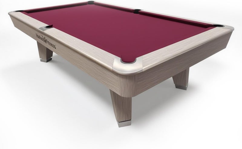Harley Fitness 9FT Professional Solid Wood Pool Table with Slate Top and Rubber Cushions - Image 2