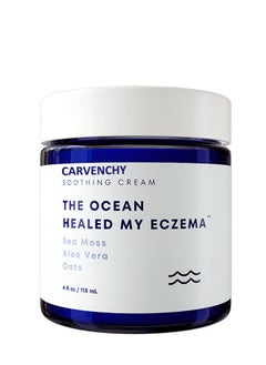 CARVENCHY Natural Soothing Eczemas Cream, Healed Sea Moss Colloidal Oats, Hydrating Soothing Cream, for Dry Sensitive and Eczema Prone Skin, Dermatological Body Cream, Daily Body & Face Application (118ml)  - Image 1
