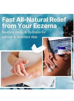 CARVENCHY Natural Soothing Eczemas Cream, Healed Sea Moss Colloidal Oats, Hydrating Soothing Cream, for Dry Sensitive and Eczema Prone Skin, Dermatological Body Cream, Daily Body & Face Application (118ml)  - Image 2