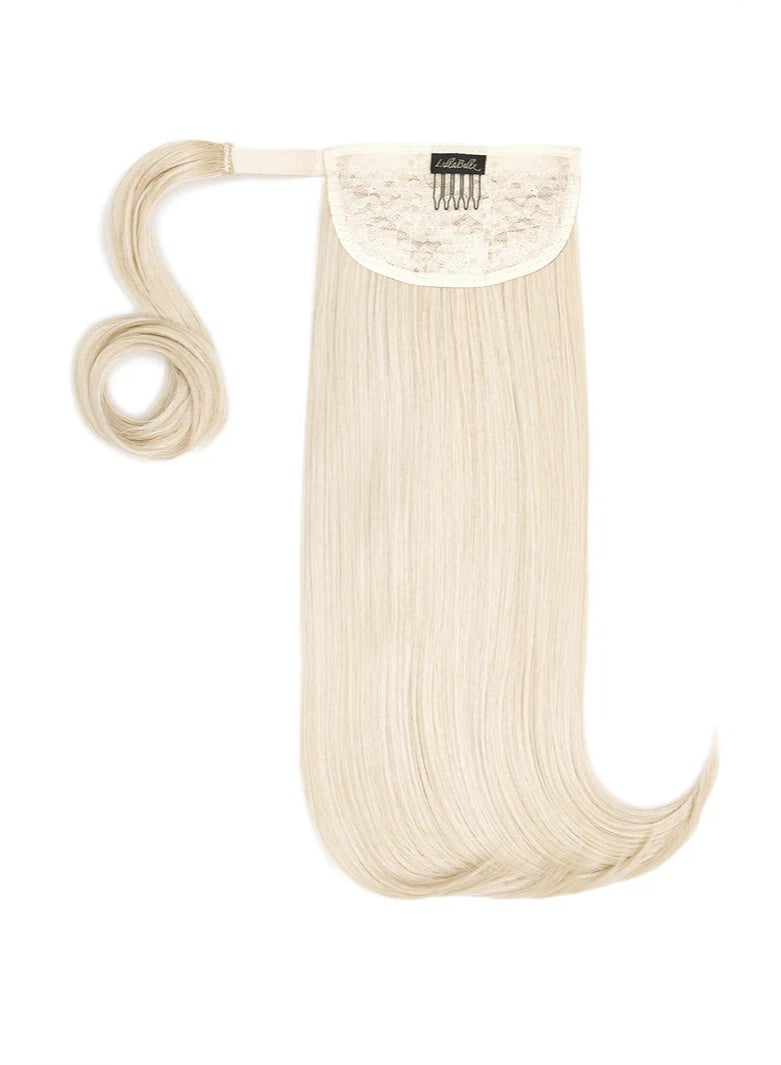 LullaBellz Mini Grande 18" 90S Bounce Wraparound Pony Bleach Blonde - Image 1