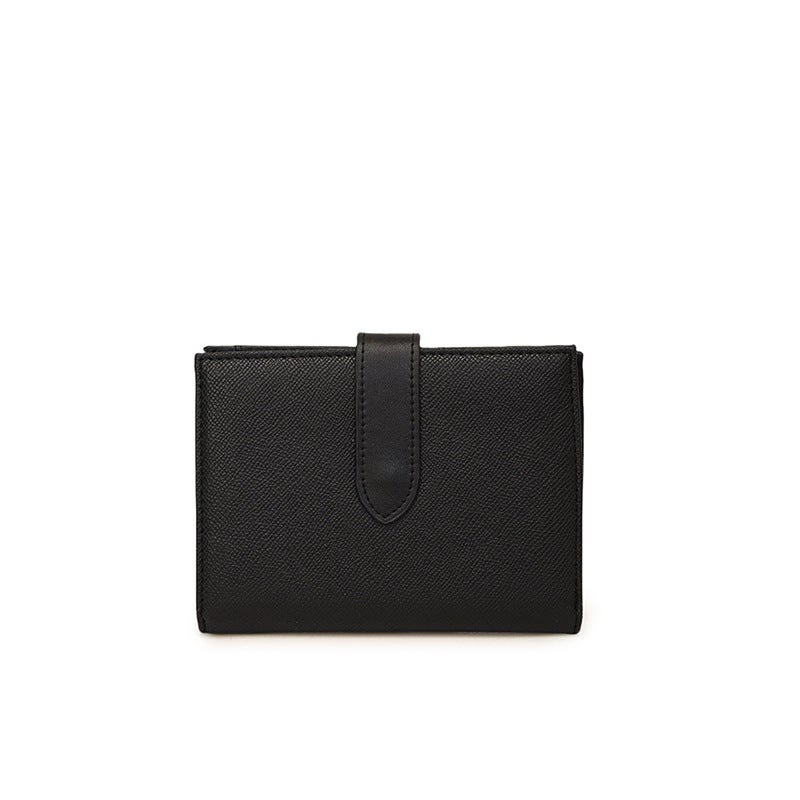 Multifunctional Solid Color PU Leather Wallet, RFID Blocking Design Portable Daily Storage Purse for Cards Cash Coin Business Use - Image 1