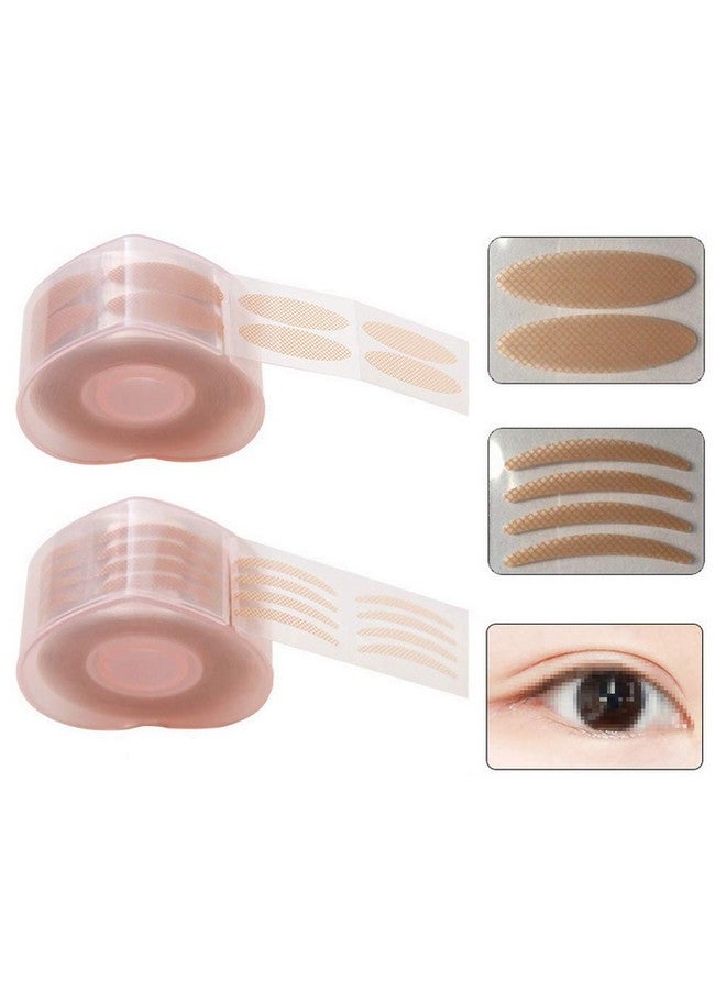Natuworld 2 Rolls 600 Pairs Slim and Wide Single Side Double Eyelid Stickers Breathable Natural Invisible Eyelid Tape Sticker Instant Eye Lift for Hooded Droopy Uneven Mono-eyelids Small Eyes - Image 2