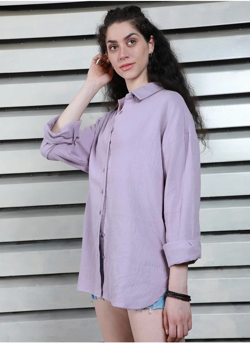 HIGH STAR Women Sea fog Shirts
