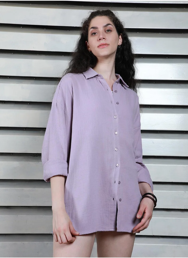 HIGH STAR Women Sea fog Shirts
