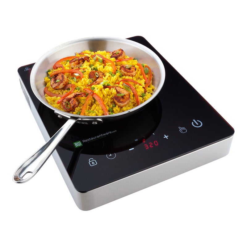 Restaurantware-Home Pro Portable Induction Cooktop RWT0095 - 1800W (120V) Countertop Induction Cooker with Digital Temperature Display - Perfect for Home and RV Use - Image 2