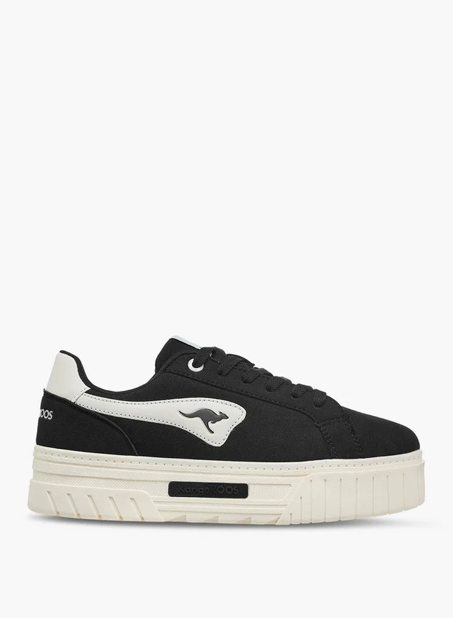 kangaROOS Women's Colourblock Sports Shoes with Lace-Up Closure