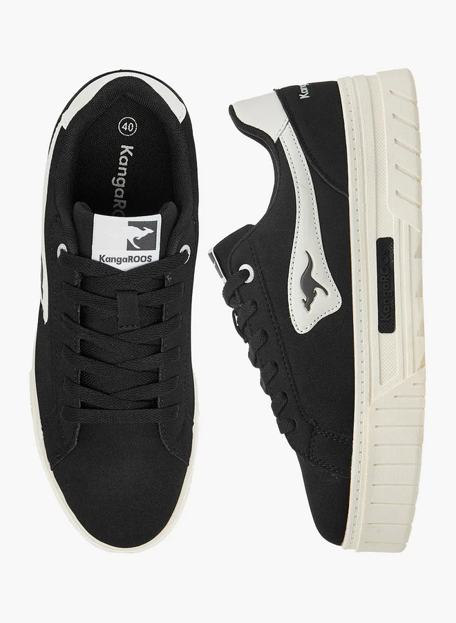 kangaROOS Women's Colourblock Sports Shoes with Lace-Up Closure