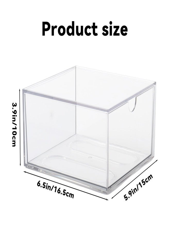 Klmnop Disposable Face Towel Holder, Clear Storage Box with Drawer for Face XL Towels, Stackable Face Towel Box for Bathroom and Vanity(Clear) - Image 3