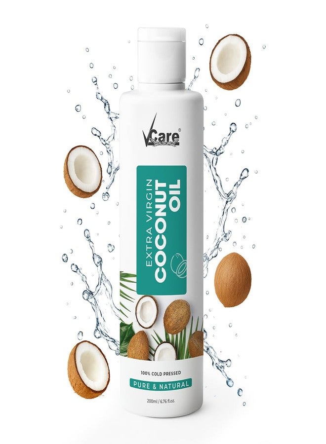 VCare Cold Pressed Extra Virgin Coconut Oil for Hair & Skin Care|Newborn Baby Massage Oil for Kids| Ideal For All Type Skin & Hair Growth Oil for Men & Women|Plastic Bottle 100ml - Image 3