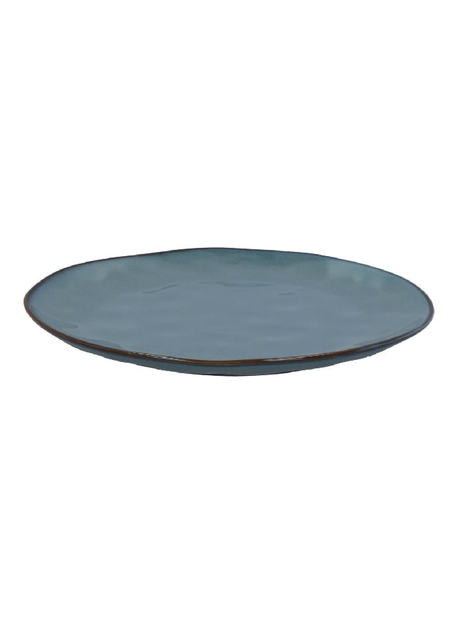 R2S Microwave and Dishwasher Safe Easy Cleaning Porcelain Dinner Plate Blue 26 cm R2010#INTC - Image 1