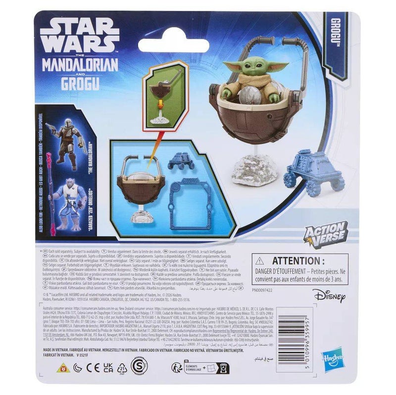 Star Wars The Mandalorian And Grogu ActionVerse Grogu Action Figure Playset (3.3 cm) - Image 4