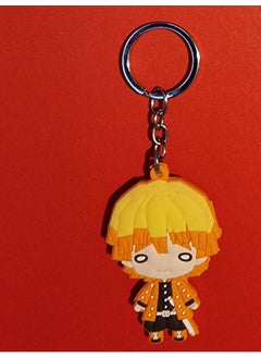Toyfest Demon Slayer Figures Tanjirou Nezuko Agatsuma Zenitsu Hashibira Inosuke Itabag Keychain -4 Pcs  - Image 3
