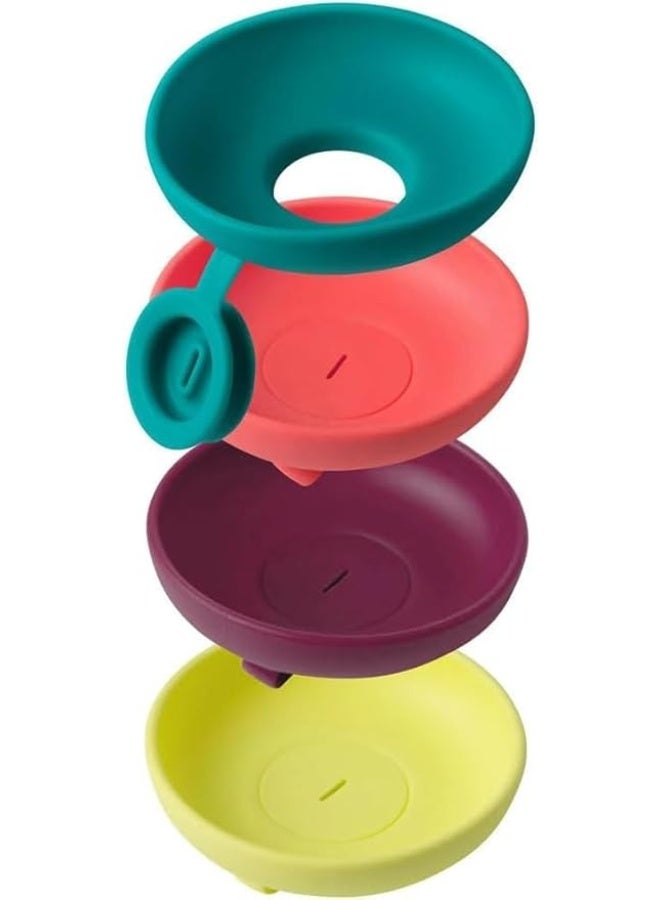 Silicone Popsicle Holders for Kids, Ice Cream Holder to Prevent Drips on Hands, Catch Before Dripping, Reusable for Popsicles, Ice Cream-4count - Image 1