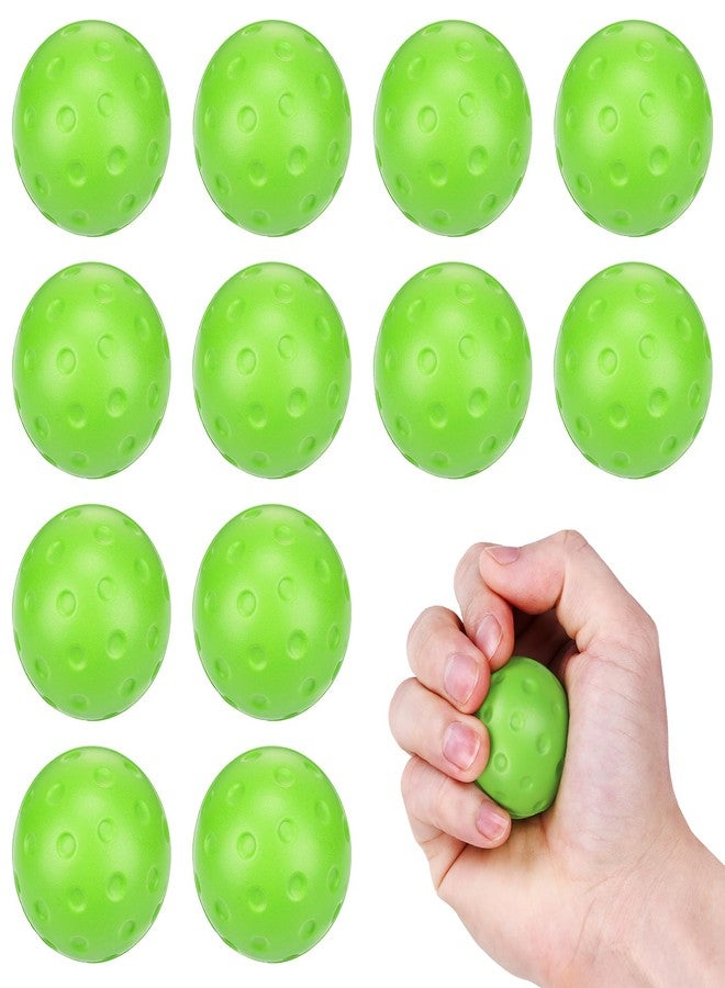 Bensbl 12 Pack Foam Pickleball Stress Balls - Mini Squeeze Toys with Medium Bounce & Realistic Design for Stress Relief, Hand Exercise - Sports Themed Gifts for Office, Classroom, Party - Image 1