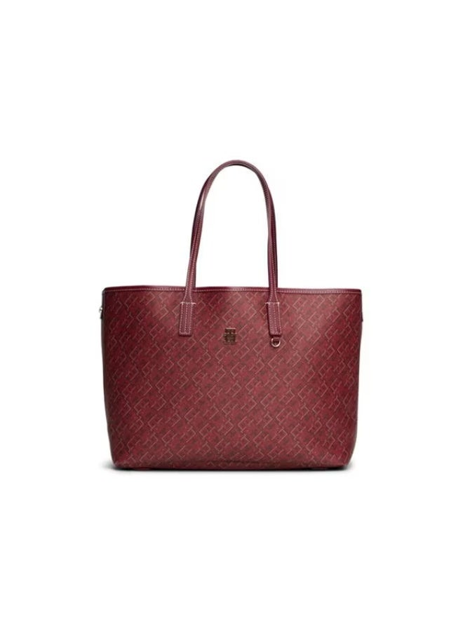 Hilfiger Denim Tommy Hilfiger Monoplay Removable Laptop Pouch Handbag Burgundy TB75 - Image 1