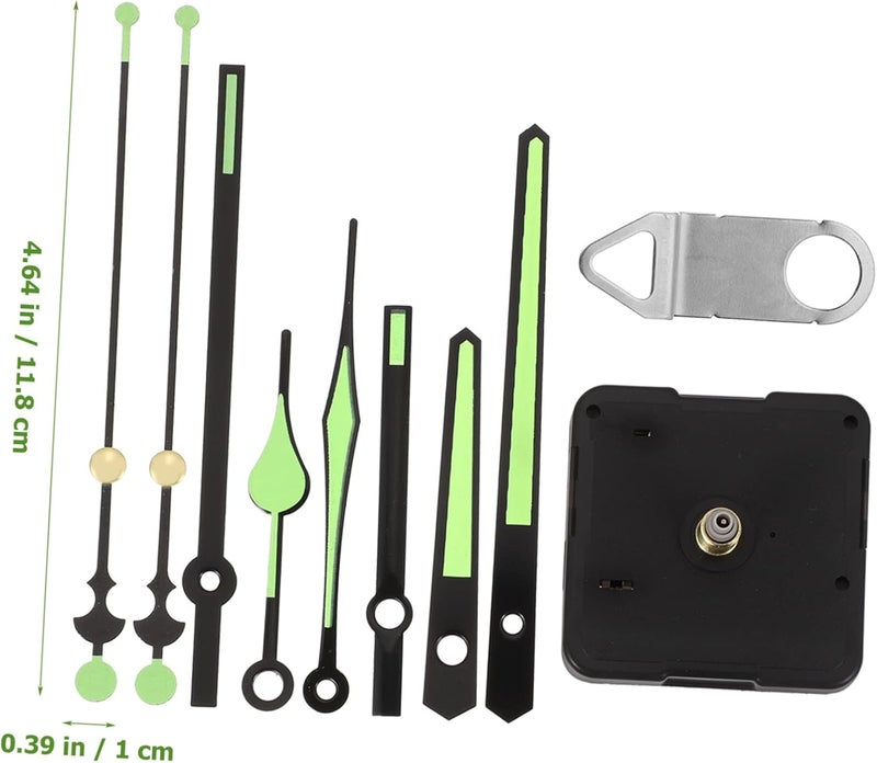 POPETPOP Battery Operated Clock Movement Luminous Hands Clock Mechanism Replacement Kit - Image 2