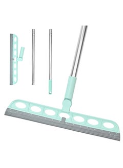 Floor Squeegee Mop, Widen Wet Room Floor Squeegee, Quick Drying Water Broom Squeegee Floor Scrubber for Water Scraping, Dusting, Stain Removing, Window Scraping (F), 44x15,