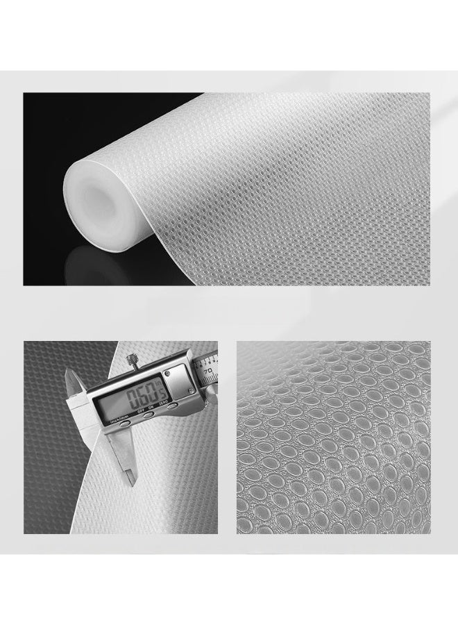 2pcs Shelf Liners, Every 30cm* 300cm Kitchen Drawer Mats, Non-Adhesive EVA Cupboard Protector, Cabinet Lining, Refrigerator Liner (Clear Dot) - Image 2