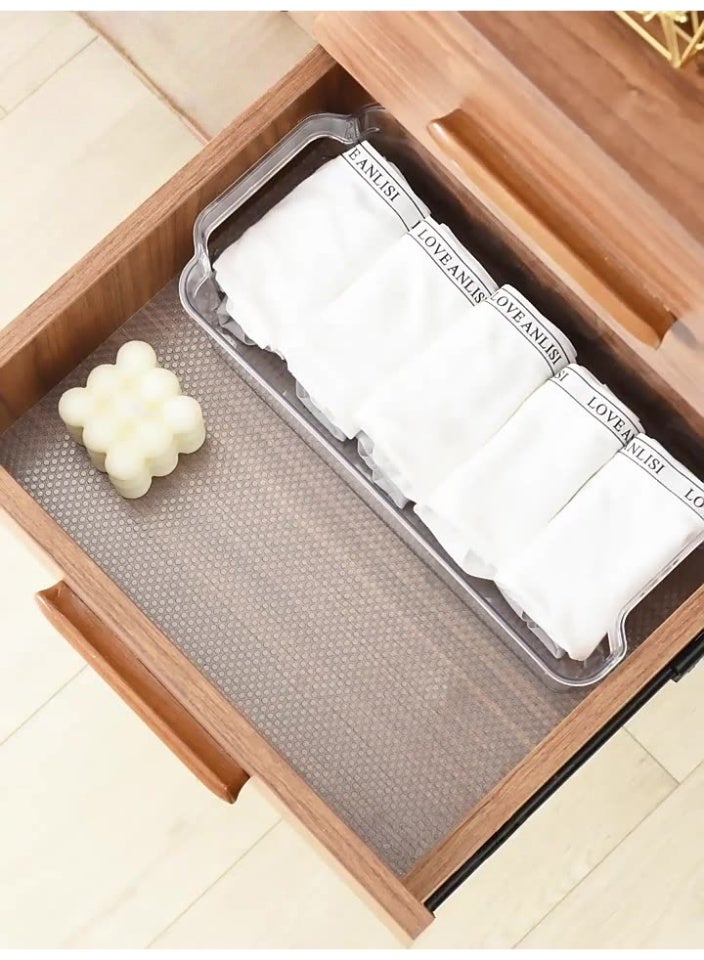 2pcs Shelf Liners, Every 30cm* 300cm Kitchen Drawer Mats, Non-Adhesive EVA Cupboard Protector, Cabinet Lining, Refrigerator Liner (Clear Dot) - Image 4