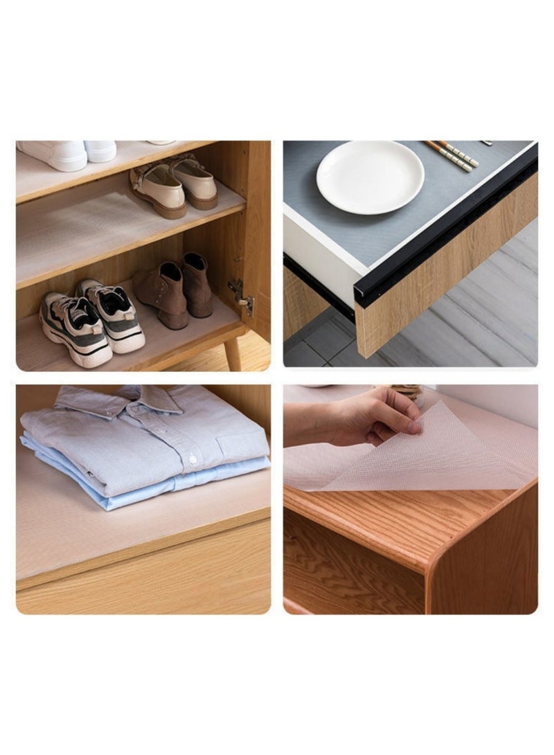 2pcs Shelf Liners, Every 30cm* 300cm Kitchen Drawer Mats, Non-Adhesive EVA Cupboard Protector, Cabinet Lining, Refrigerator Liner (Clear Dot) - Image 3