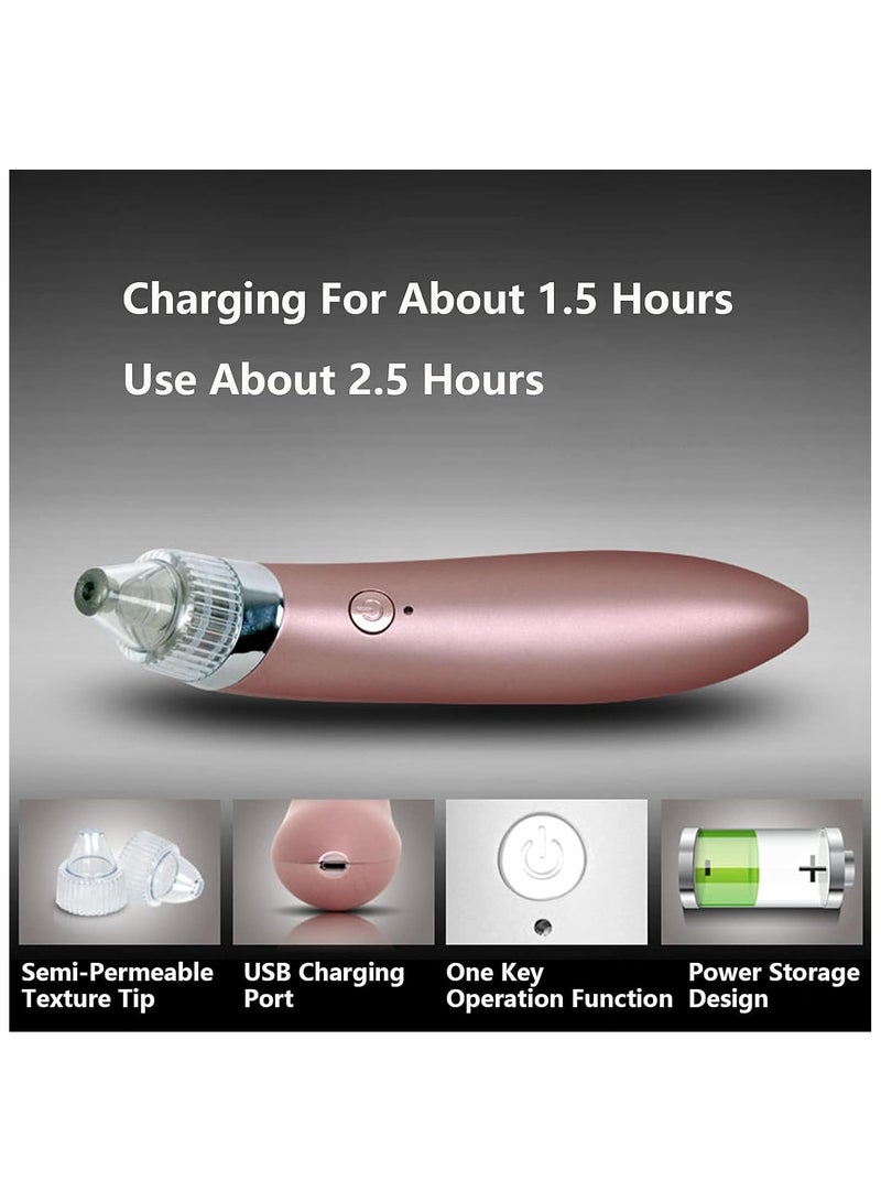 Cool Baby Blackhead Remover - Vacuum Pressure Type Acne Pore Cleaner Suction Facial Usb Rechargeable Skin Makeup Remover  - Image 4