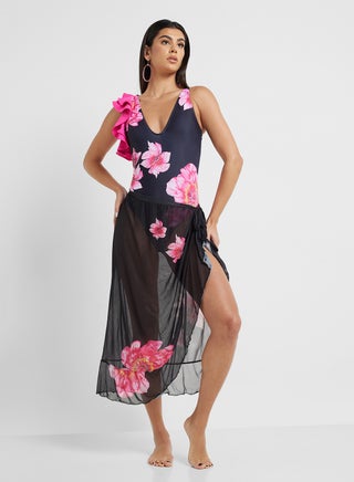 Floral Print One Shoulder Ruffled Swimsuit & Beach Skirt - pzsku/Z56254C1DE32FFDEEF05FZ/45/_/1744091878/028f7db7-9795-4f96-9aa2-f7272c4f7ea6