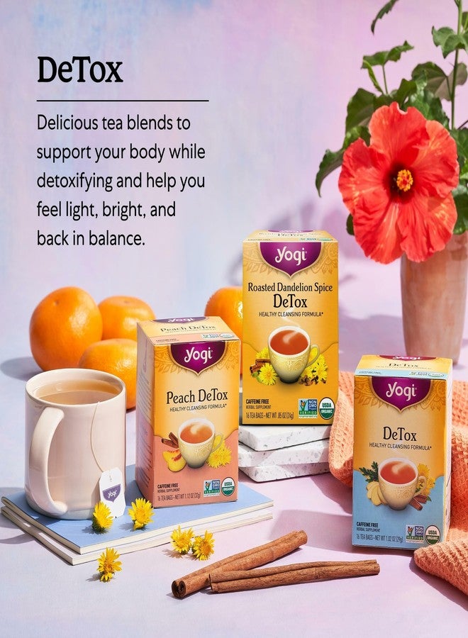 Yogi Tea Roasted Dandelion Spice DeTox Tea - 16 Tea Bags per Pack (6 Packs) - Organic DeTox Tea - Includes Roasted Dandelion Root, Dandelion Root, Cinnamon Bark, Cocoa Shell & More - Image 5