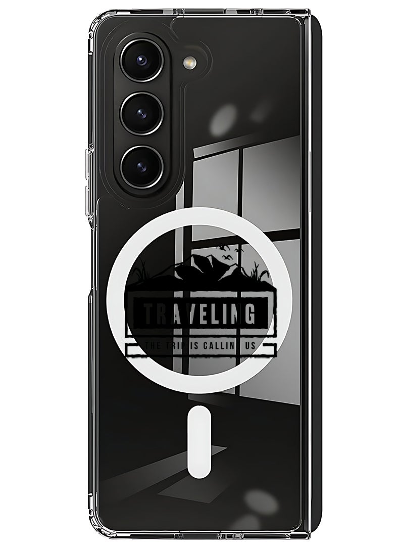 Theodor Magnetic Case for Samsung Galaxy Z Fold 5 Compatible with MagSafe Wireless Charging, Shockproof Phone Bumper Cover Travelling - Image 1