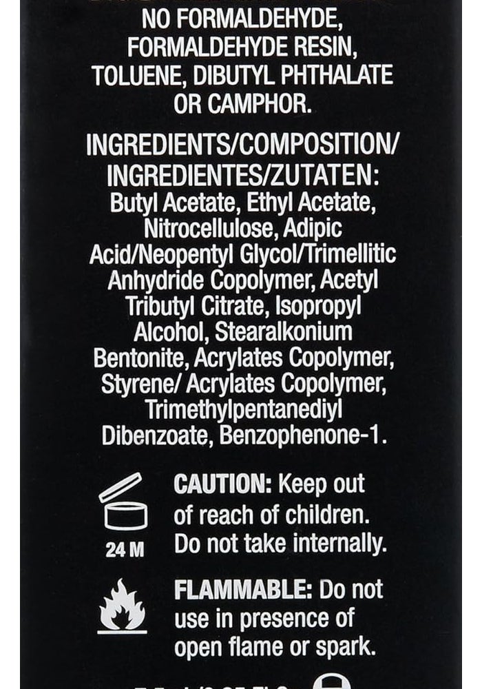 Zoya Raven ZP387 Nail Polish - Intense Satiny Black with Subtle Silver Shimmer, 15 ml - Image 3