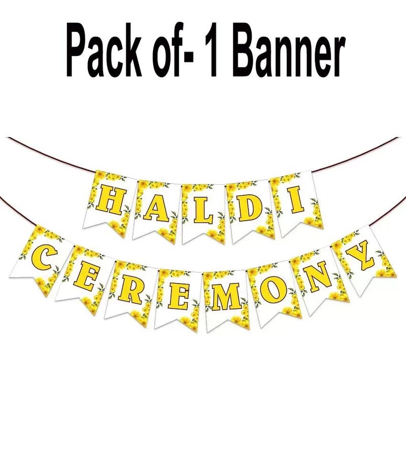 SOI Haldi Ceremony Decoration | Haldi Ceremony Banner | Haldi Backdrop Decoration | Haldi Ceremony Items - Image 2