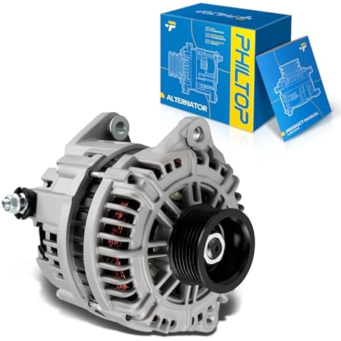 PHILTOP Alternator Compatible with 2004-2007 TITAN 2005-2006 Armada QX56 2004 Pathfinder Armada, 130 Amp Alternator Replace 11120N 111208 231008S100 231008S100AR 231008S10A 231008S10AR - Image 1