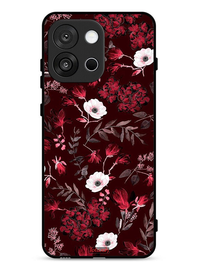 Tolwak OnePlus 13T Protective Case Cover Small Flowers And Tropical Leaves - Image 1