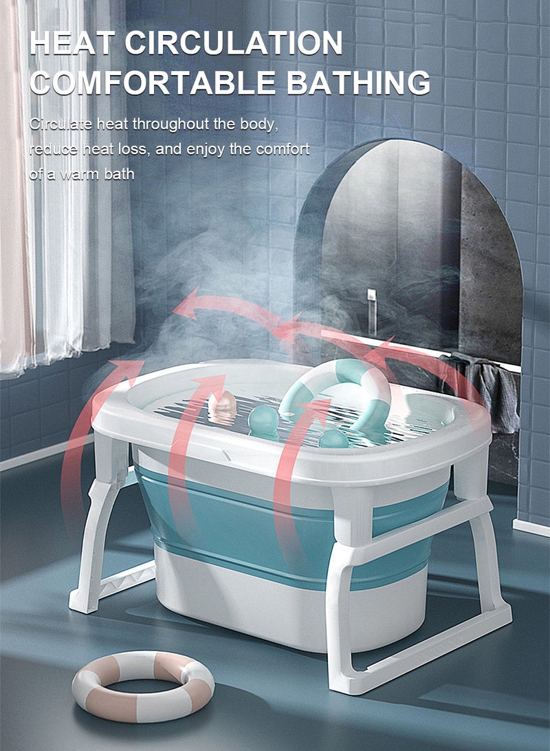 MaBaby Baby Thickened Swimming Bath Tub, Portable And Foldable Baby Bathtub, Baby Bath Essentials With Large Capacity - Image 2